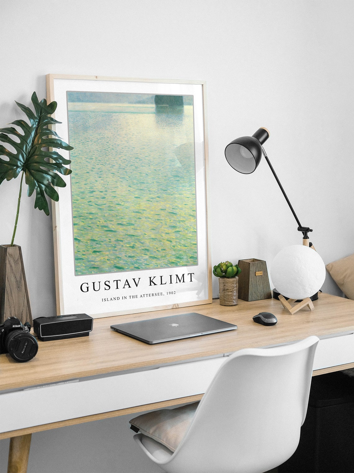 Gustav Klimt Island in the Attersee 1902 Shimmering Lake Art Poster - Image 3