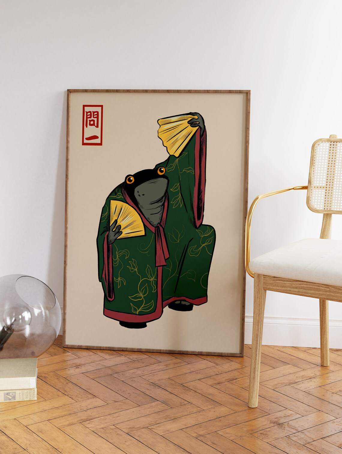 Matsumoto Hoji Frog Vintage Japanese Poster Print - Image 3