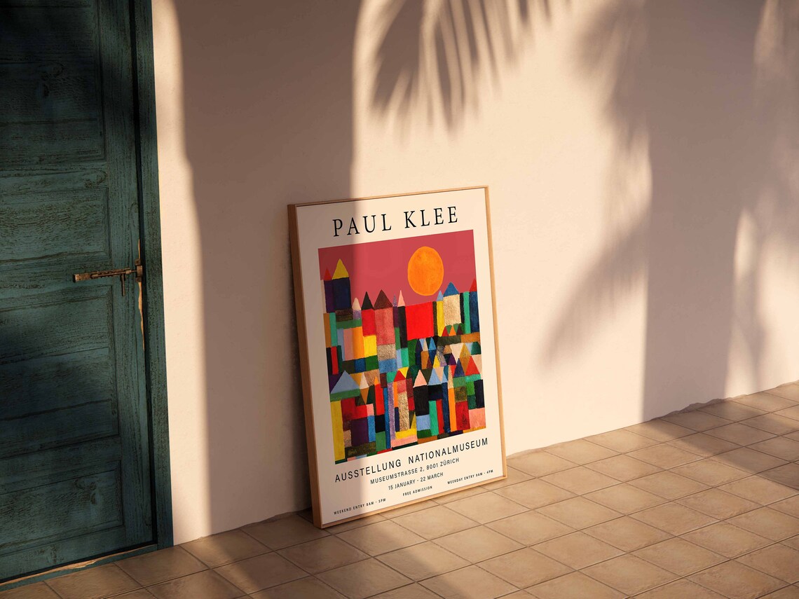 Paul Klee Castle And Sun Zurich Nationalmuseum Exhibition Poster - Image 2