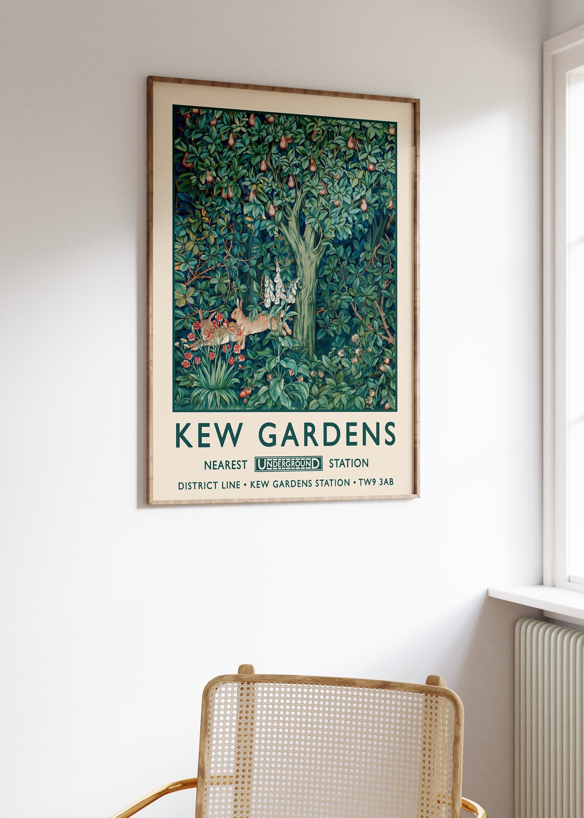 William Morris Kew Gardens Vintage Art Print - Image 2