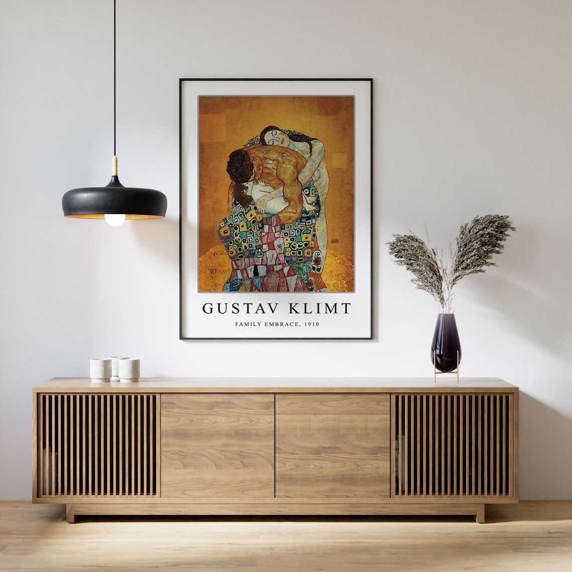 Gustav Klimt The Family Embrace 1910 Golden Pattern Art Poster - Image 2
