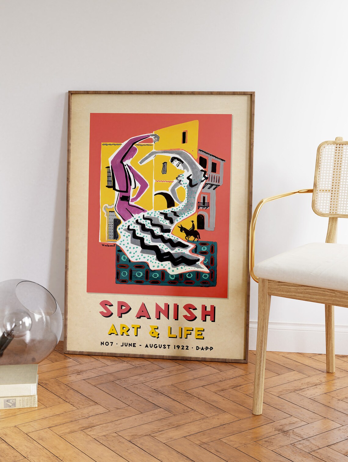 Spanish Exhibition Floral Vintage Travel Poster - Image 3