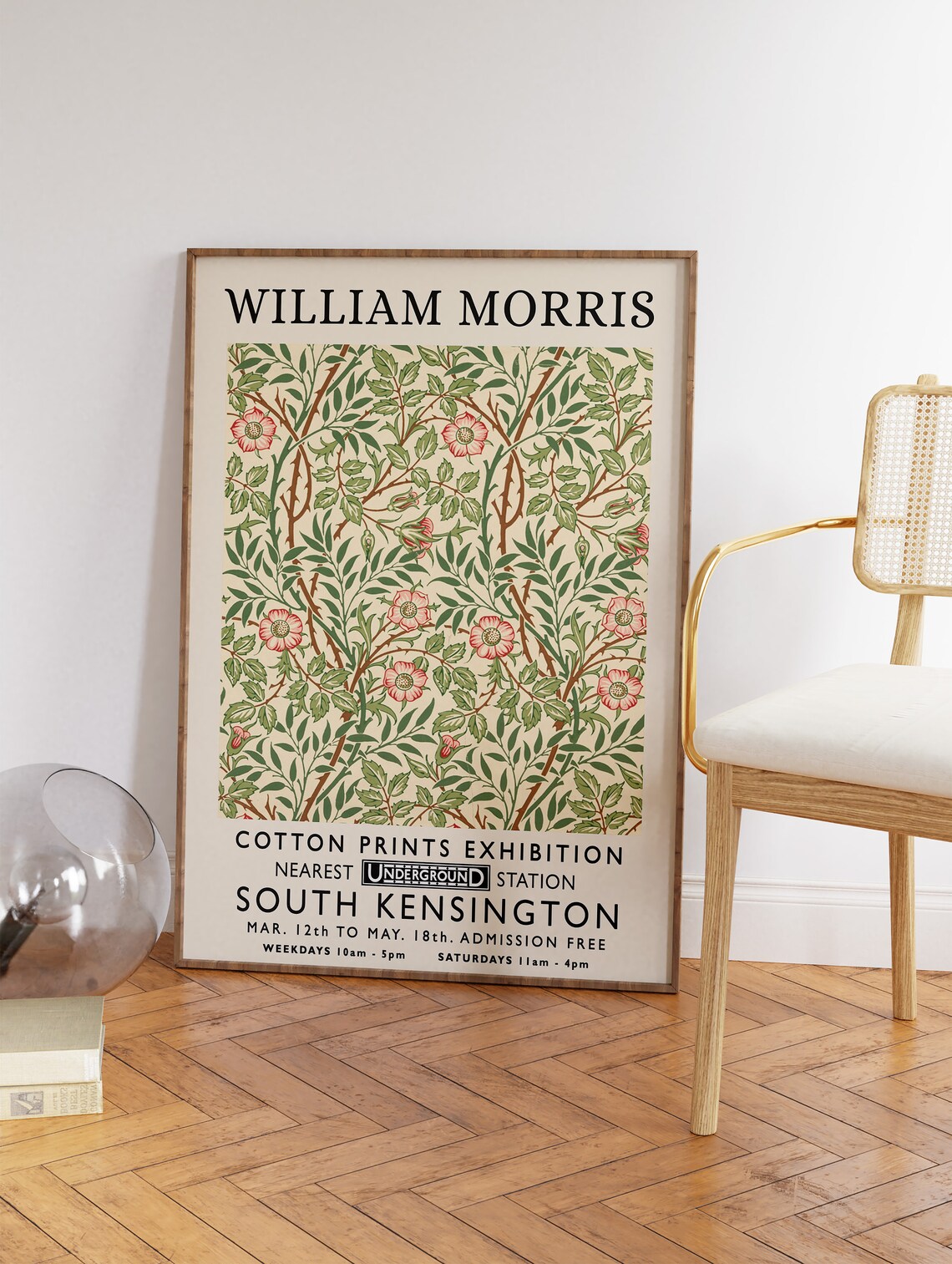 William Morris Vintage Exhibition Poster - Image 3