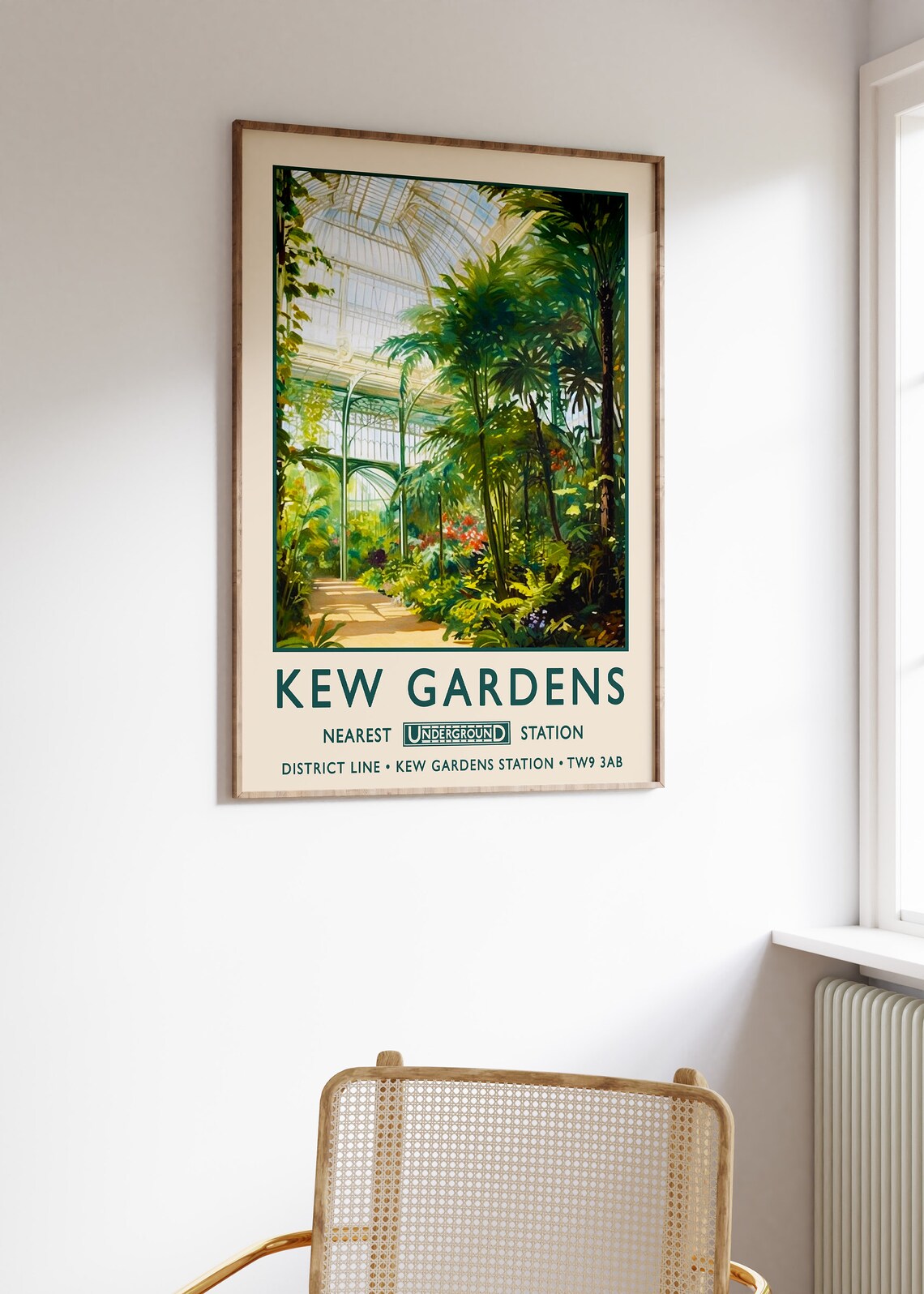 Kew Gardens London Botanical Gardens Vintage Art Print - Image 3