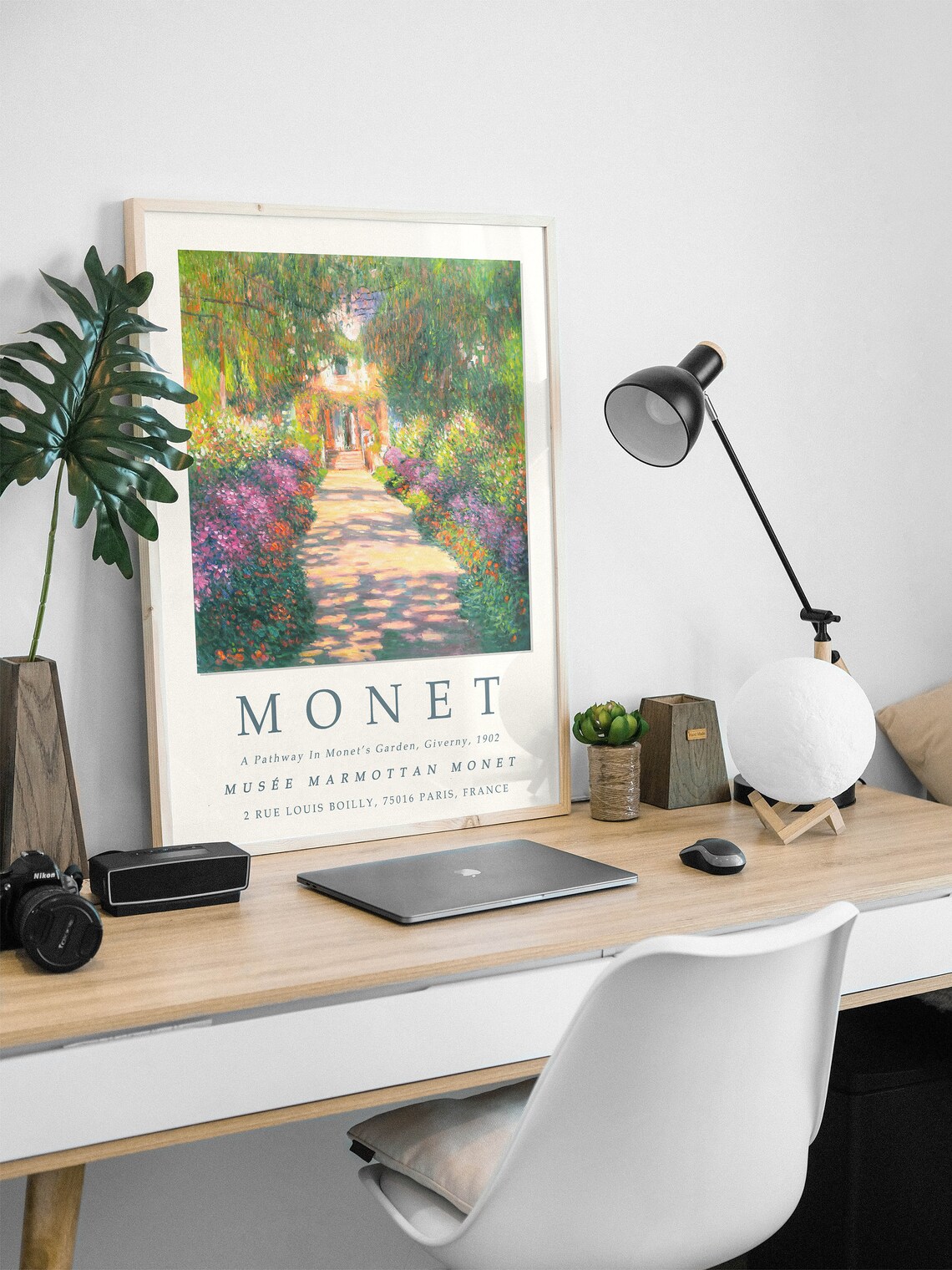 Claude Monet Exhibition Poster, Vintage French Home Decor - Image 2