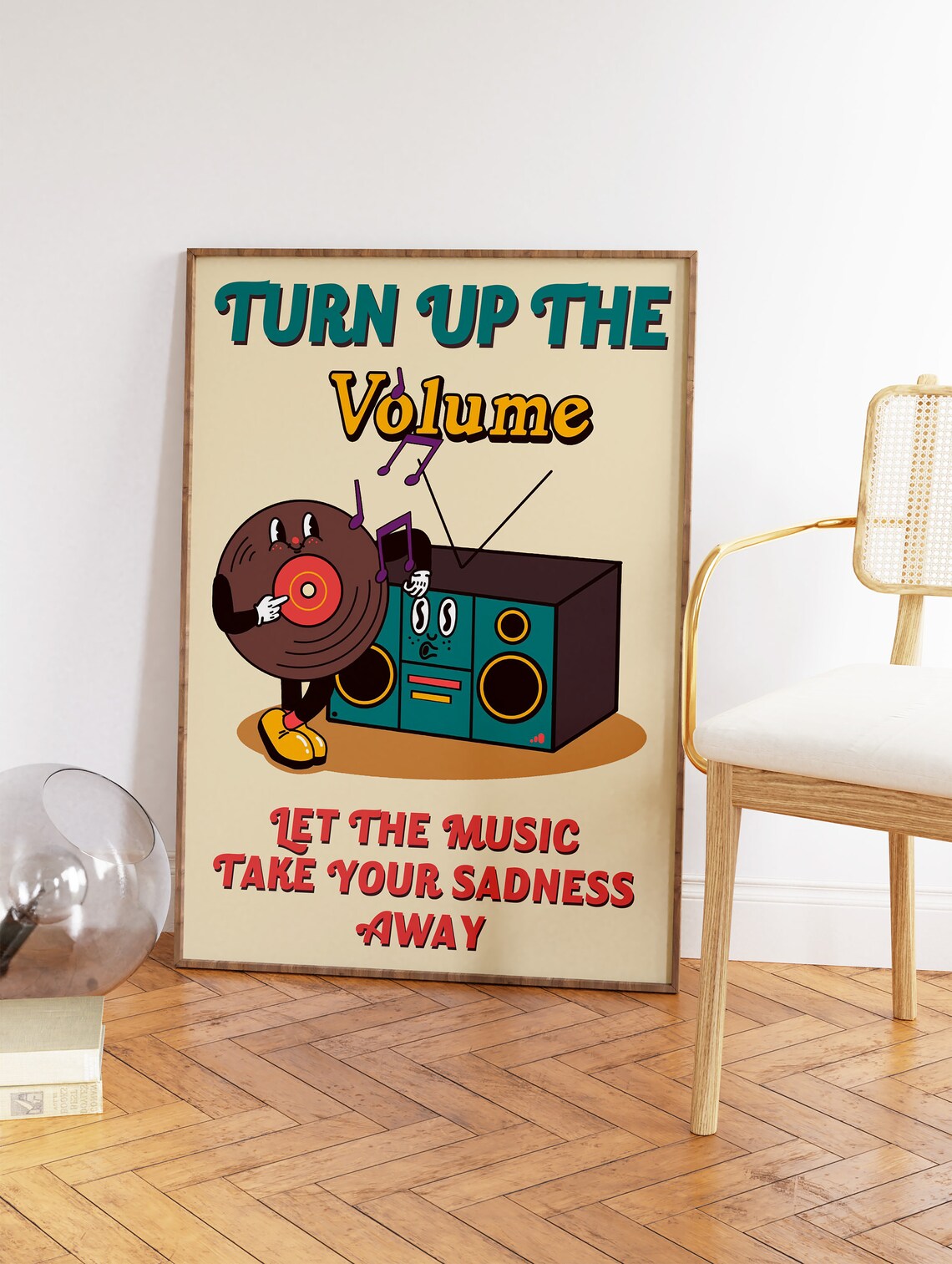 Retro 70s Music Poster, Psychedelic Decor - Image 2