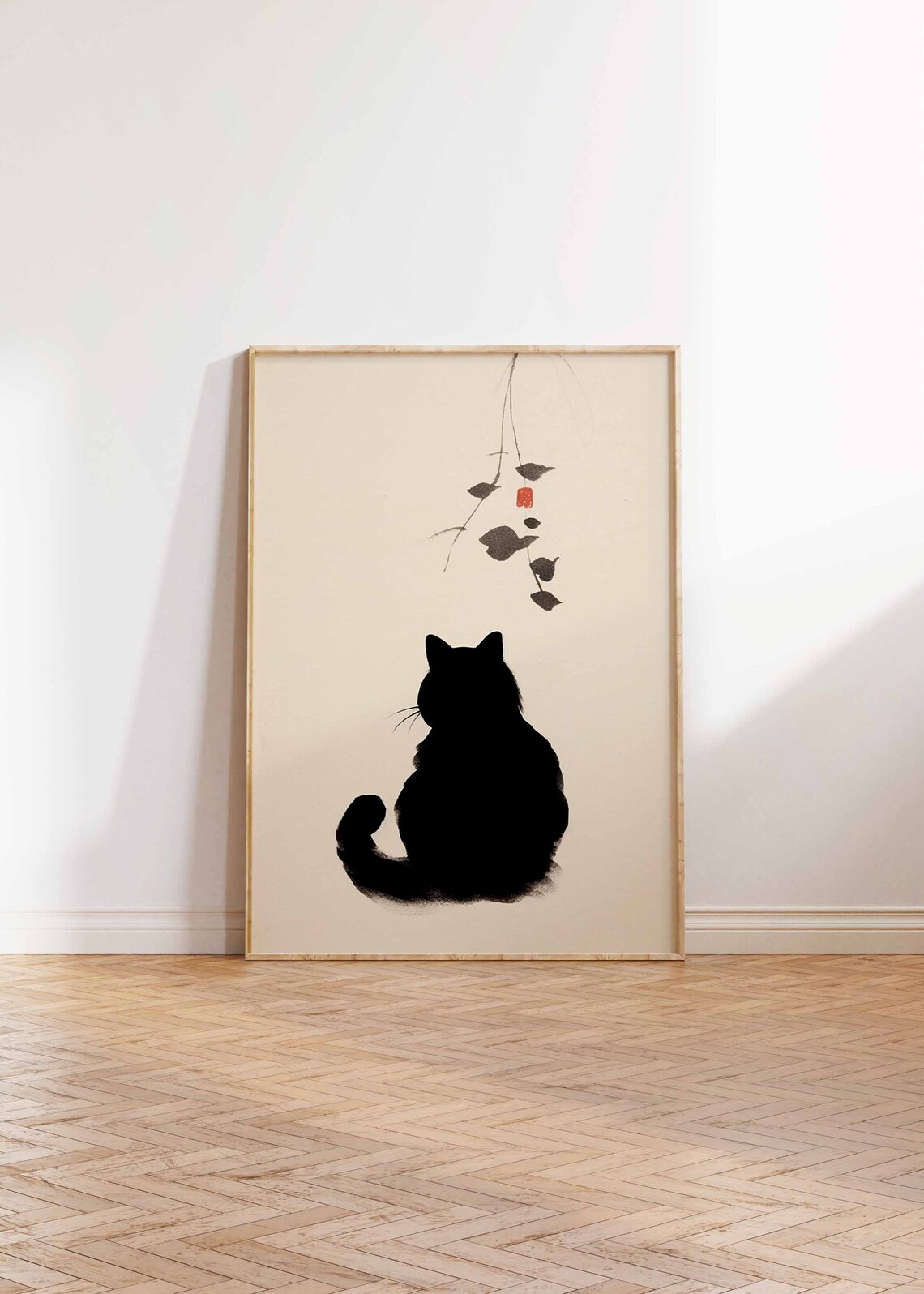 Vintage Japanese Cat Print, Ukiyo-E Style - Image 2
