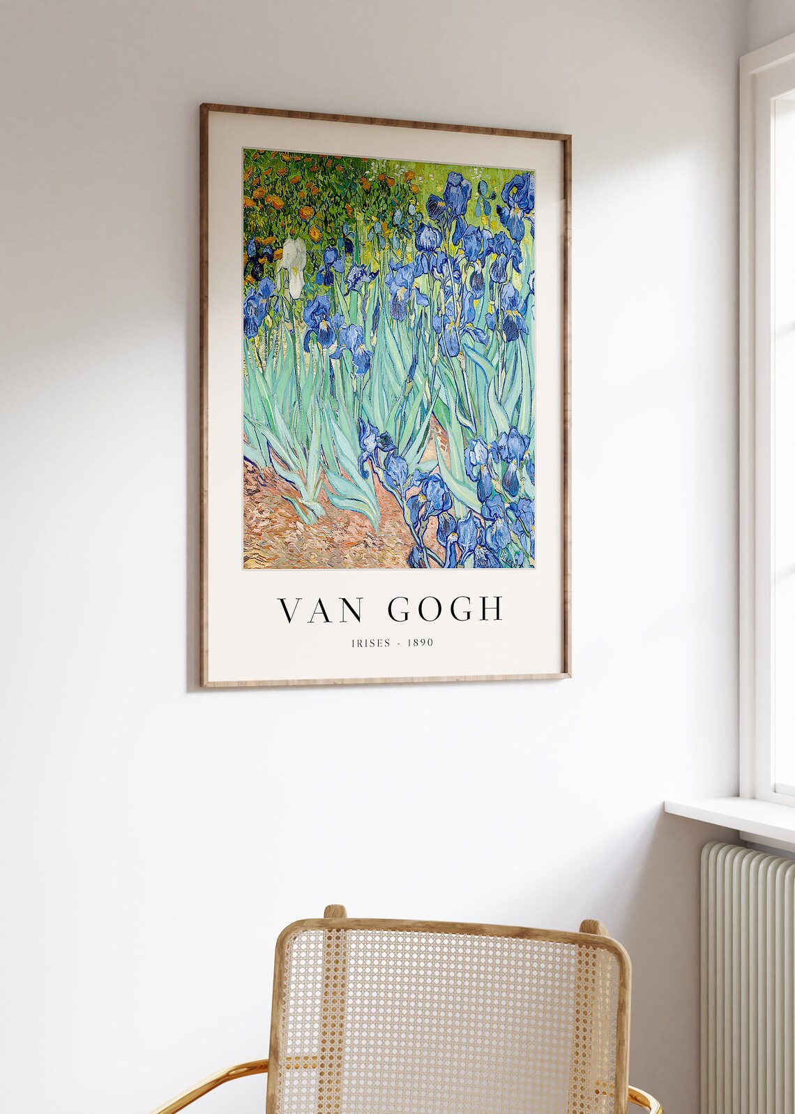 Van Gogh Irises Art Print, Floral Masterwork - Image 2
