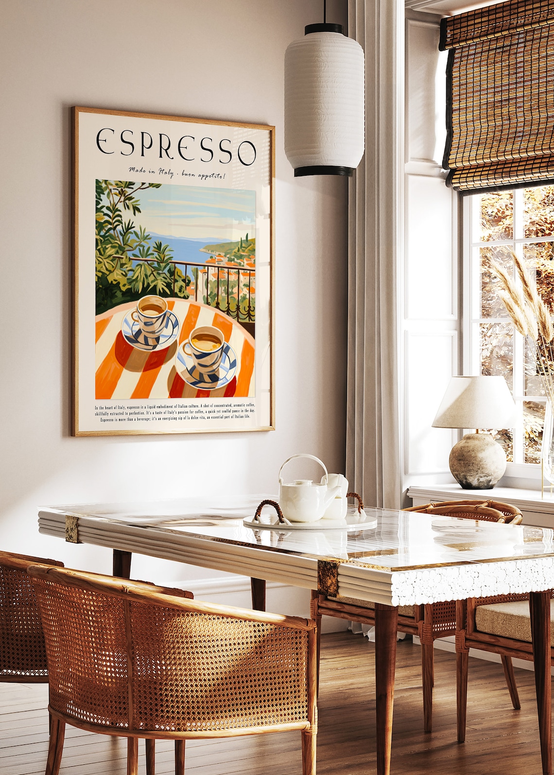 Coffee Poster Italian Espresso Print, Vintage Kitchen Decor - Image 2