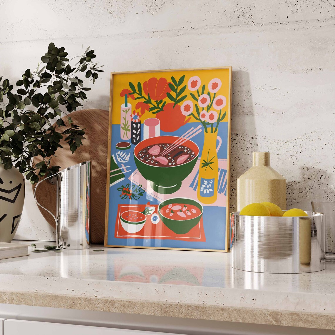 Vietnamese Pho Kitchen Art Print, Food Poster - Image 2