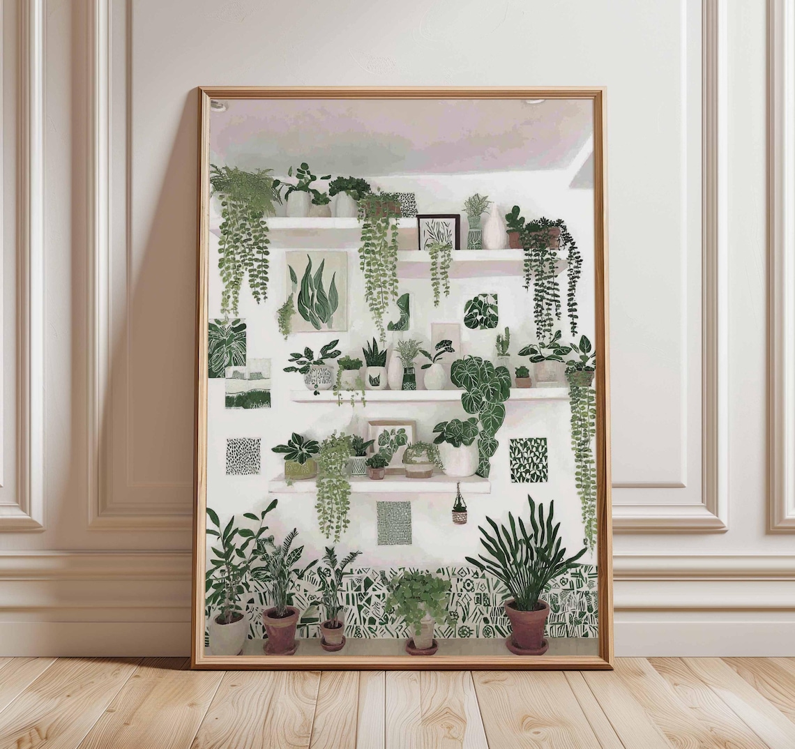 Botanical Wall Art Print, Indoor Jungle Decor