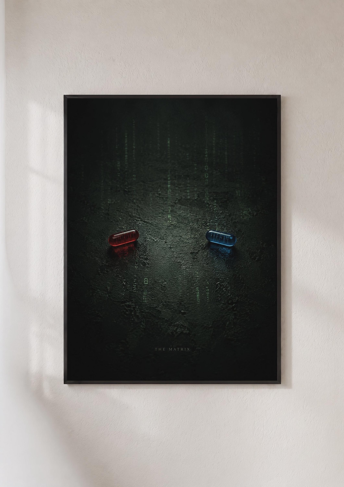 The Matrix Red And Blue Pill Minimalist Dark Sci Fi Movie Poster