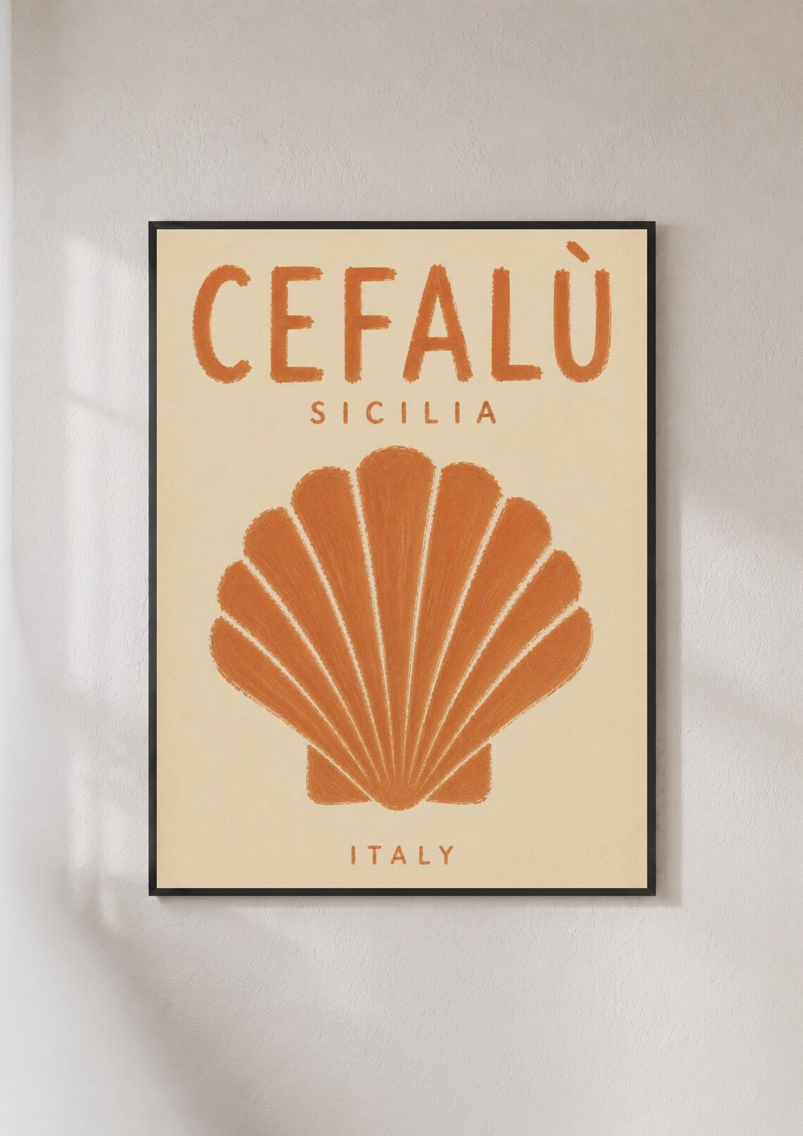 Cefalu Sicily Italy Vintage Travel Poster