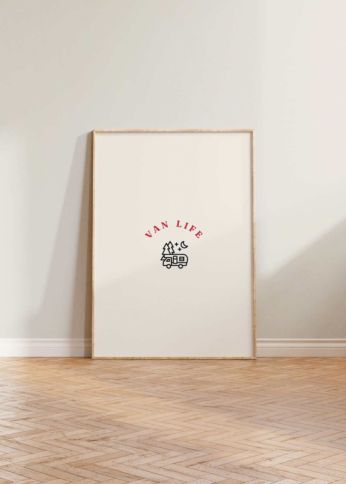 Van Life Print, Cute Aesthetic Camper Poster