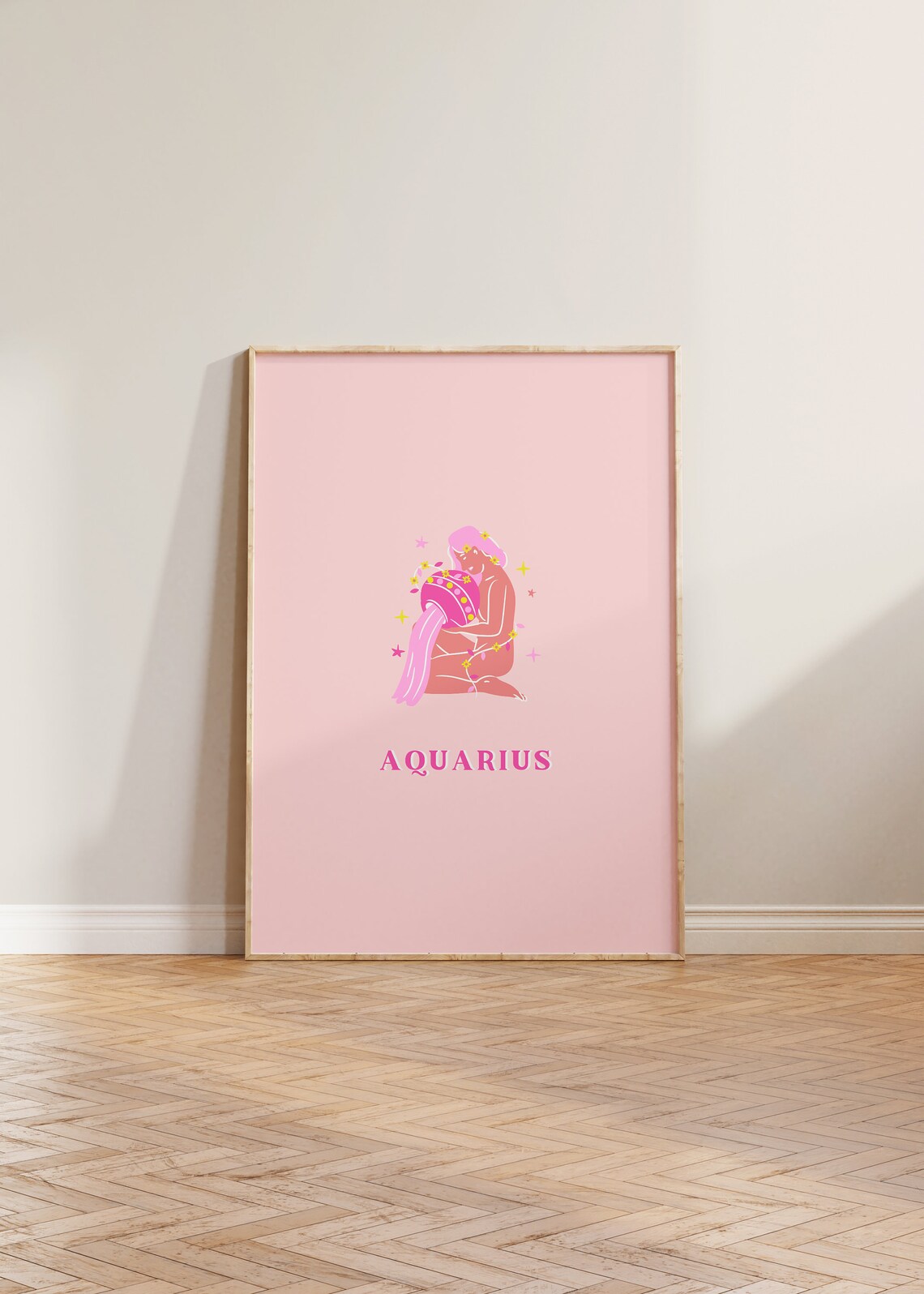 Aquarius Zodiac Gift, Astrology Poster Print
