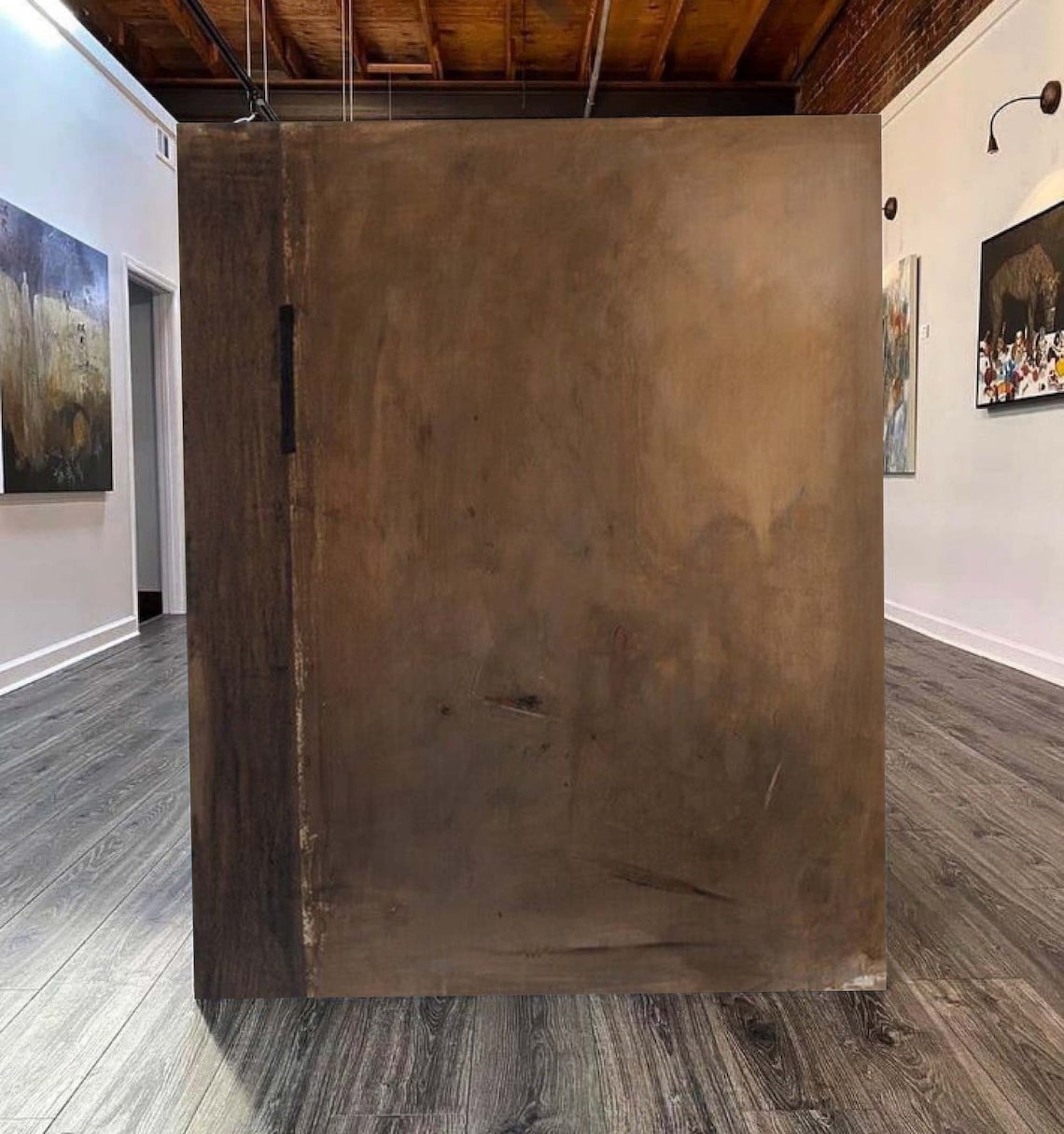 Brown Wabisabi Abstract Painting, Minimalist Wall Art - Image 2