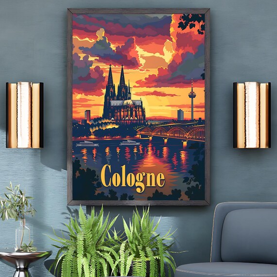 Cologne Vintage Travel Poster