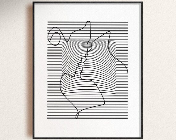 Valentines Day Art My Person Gift Soulmate Print Boyfriend Gift Couple Line Art Wedding Art Poster Lovers Art