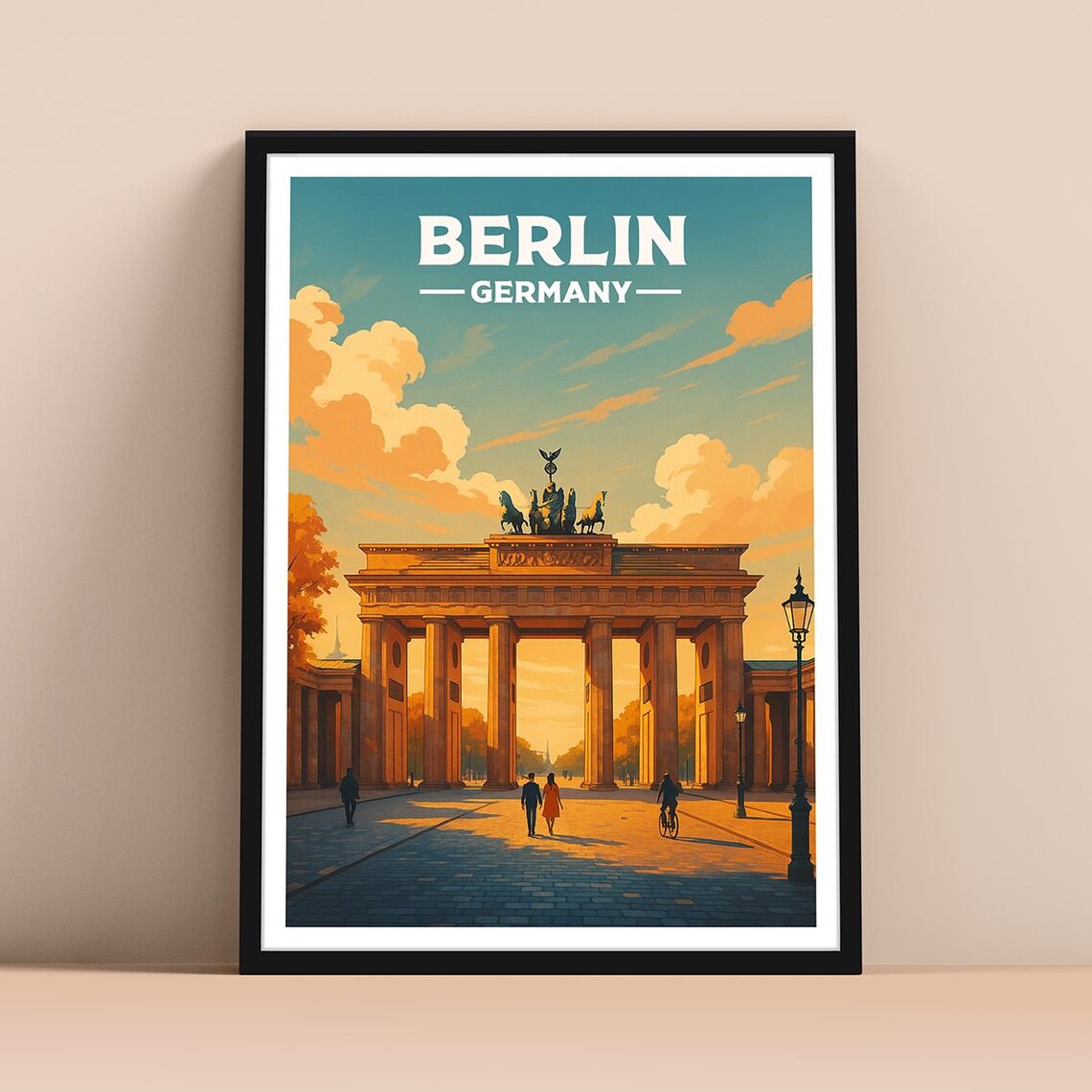 Berlin Travel Poster, Europe Art Print