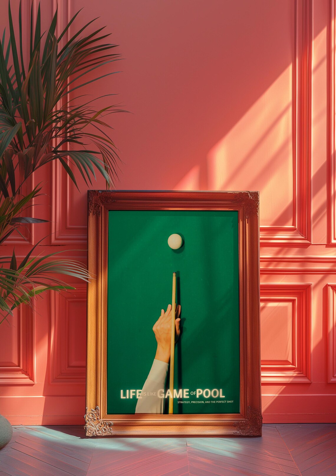 Life Is Like A Game Of Pool Quote Art Print - Image 3