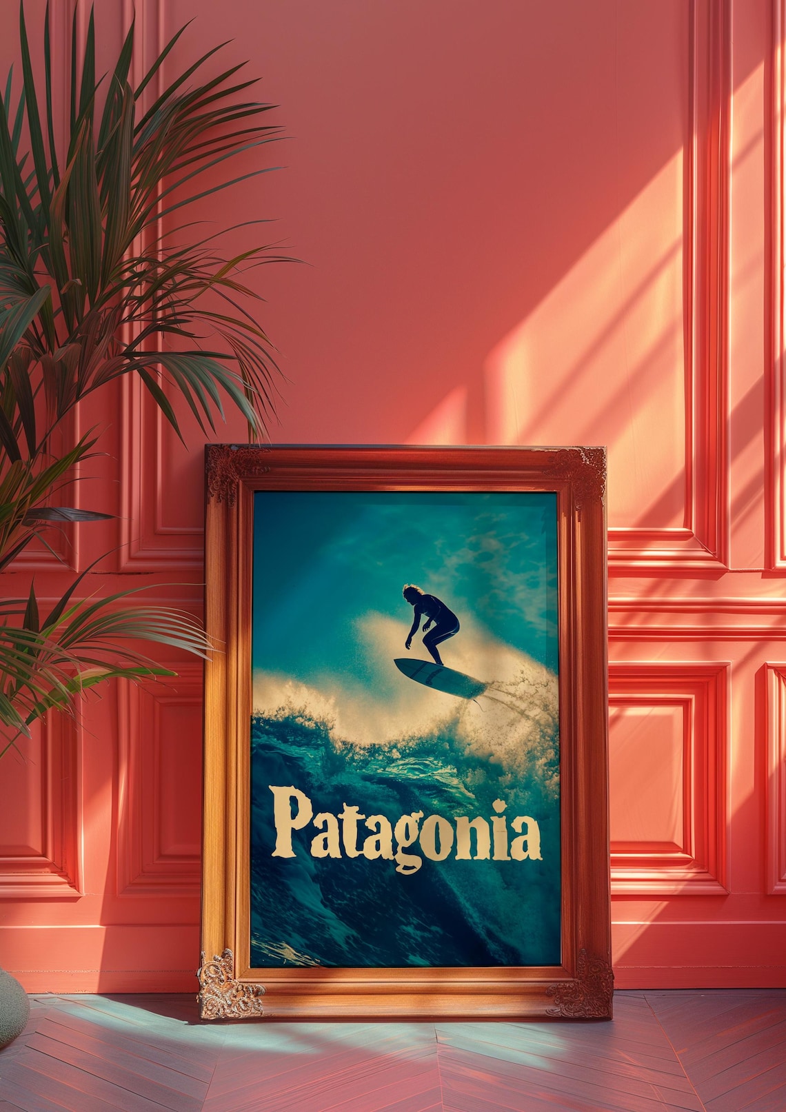 Patagonia Surf Adventure Vintage Travel Poster - Image 2