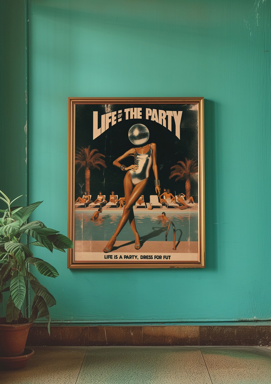Disco Magazine Poster, 70s Retro Psychedelic Print - Image 3