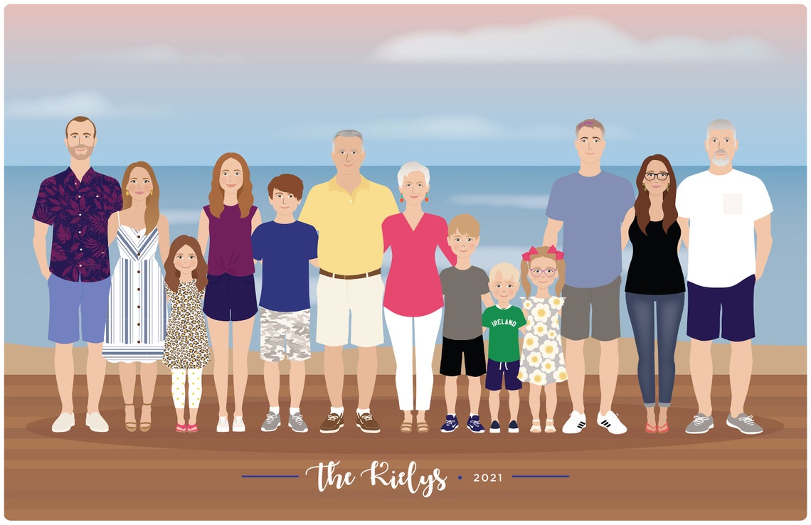 Custom Family Portrait - Additional Pet - Image 2