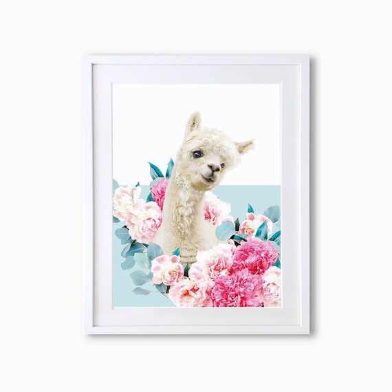 Llama Art Print by Lola Design