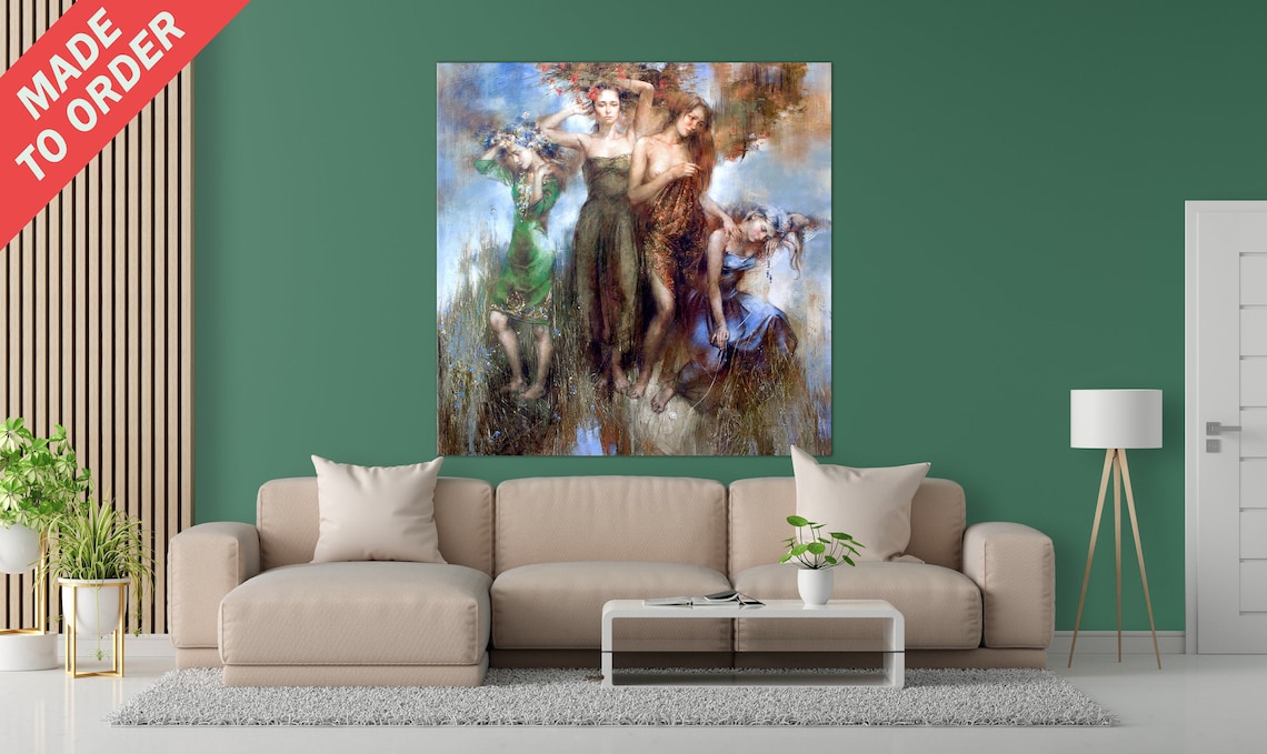 Figures Original Oil Painting, Figure Wall Art