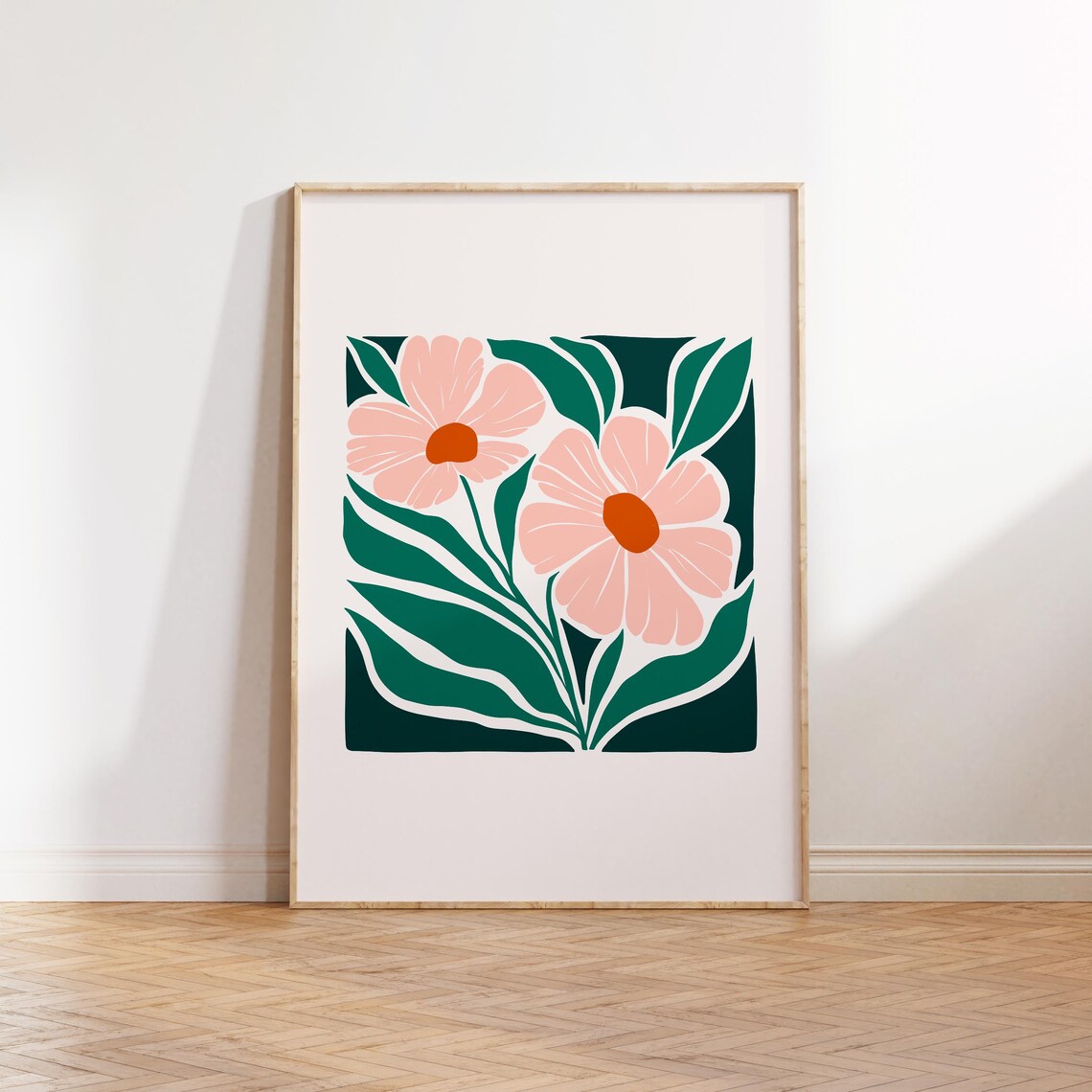 Eclectic Flowers Botanical Abstract Art Print