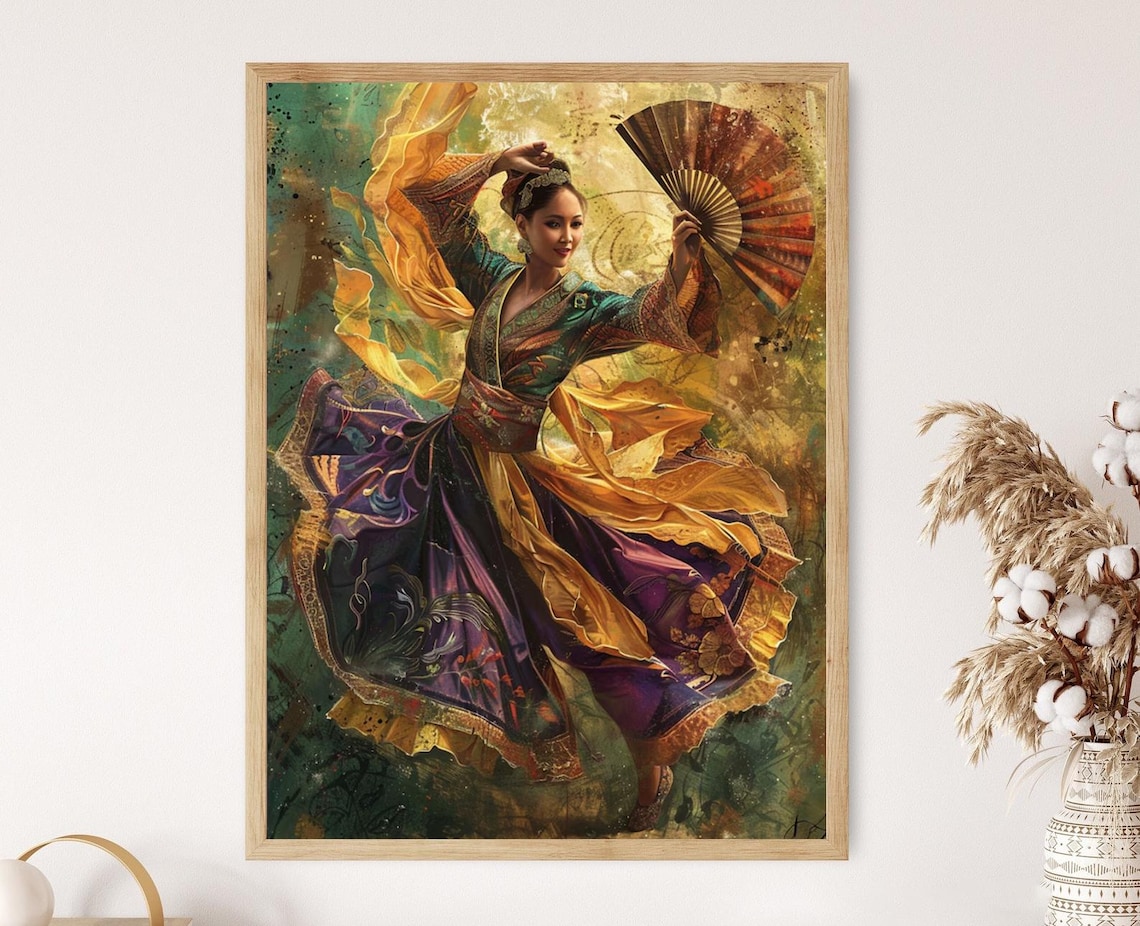 Maranao Pagapir Dance, Filipino Dancer Art Print