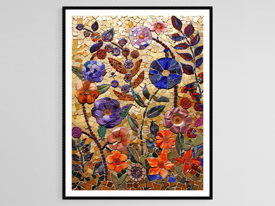 Ravenna Mosaic Art, Italian Decorative Craft Print