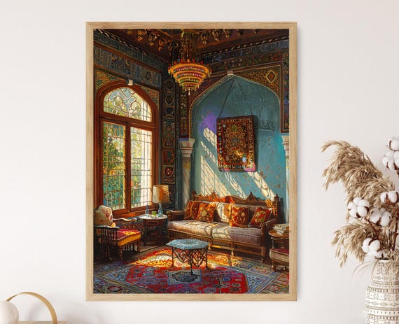 Topkapi Palace Giclee Print Charming Turkish Masterpiece Gift Idea