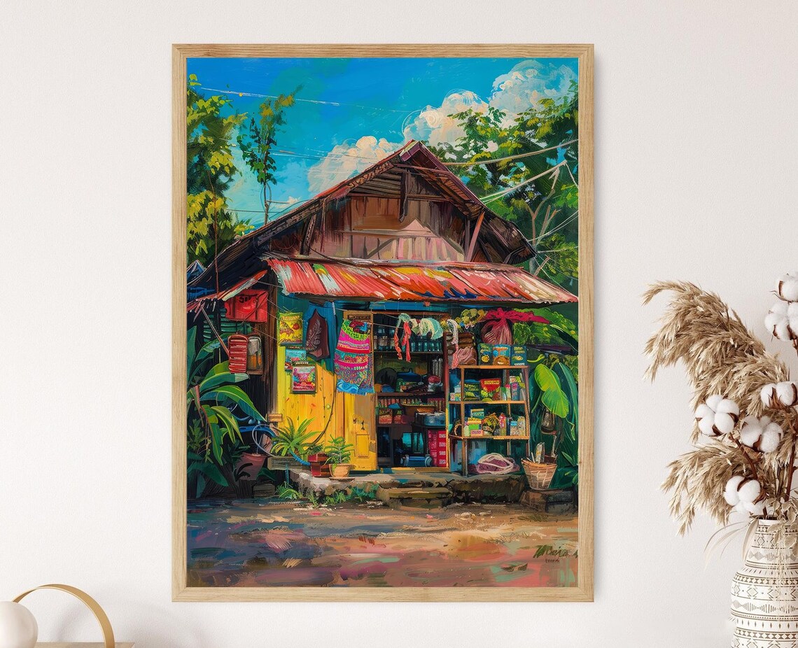 Filipino Sari-Sari Store Street View Art Print