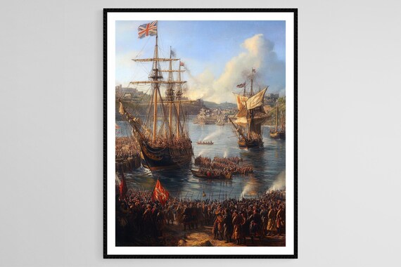 William Of Orange Landing Art Print Glorious Revolution