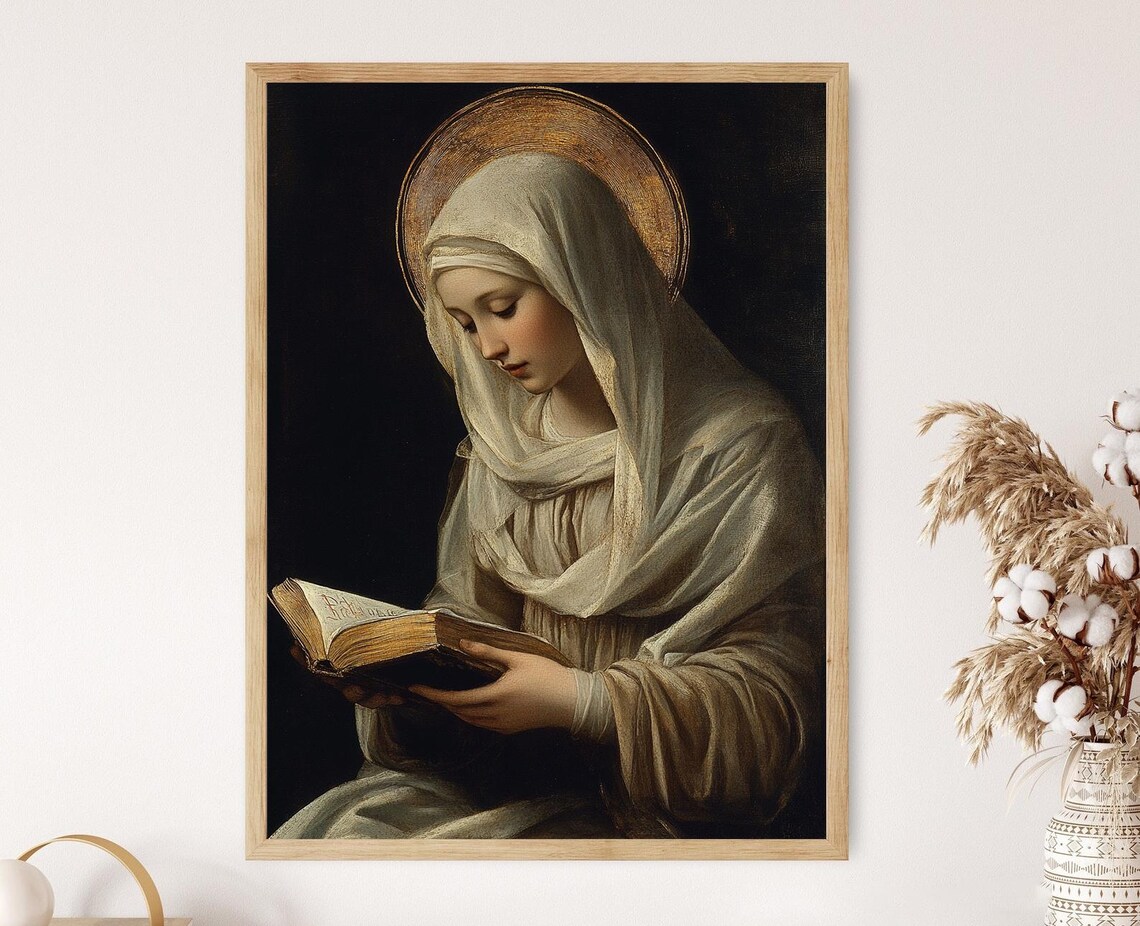 Saint Catherine Of Siena Christian Iconography Art Print