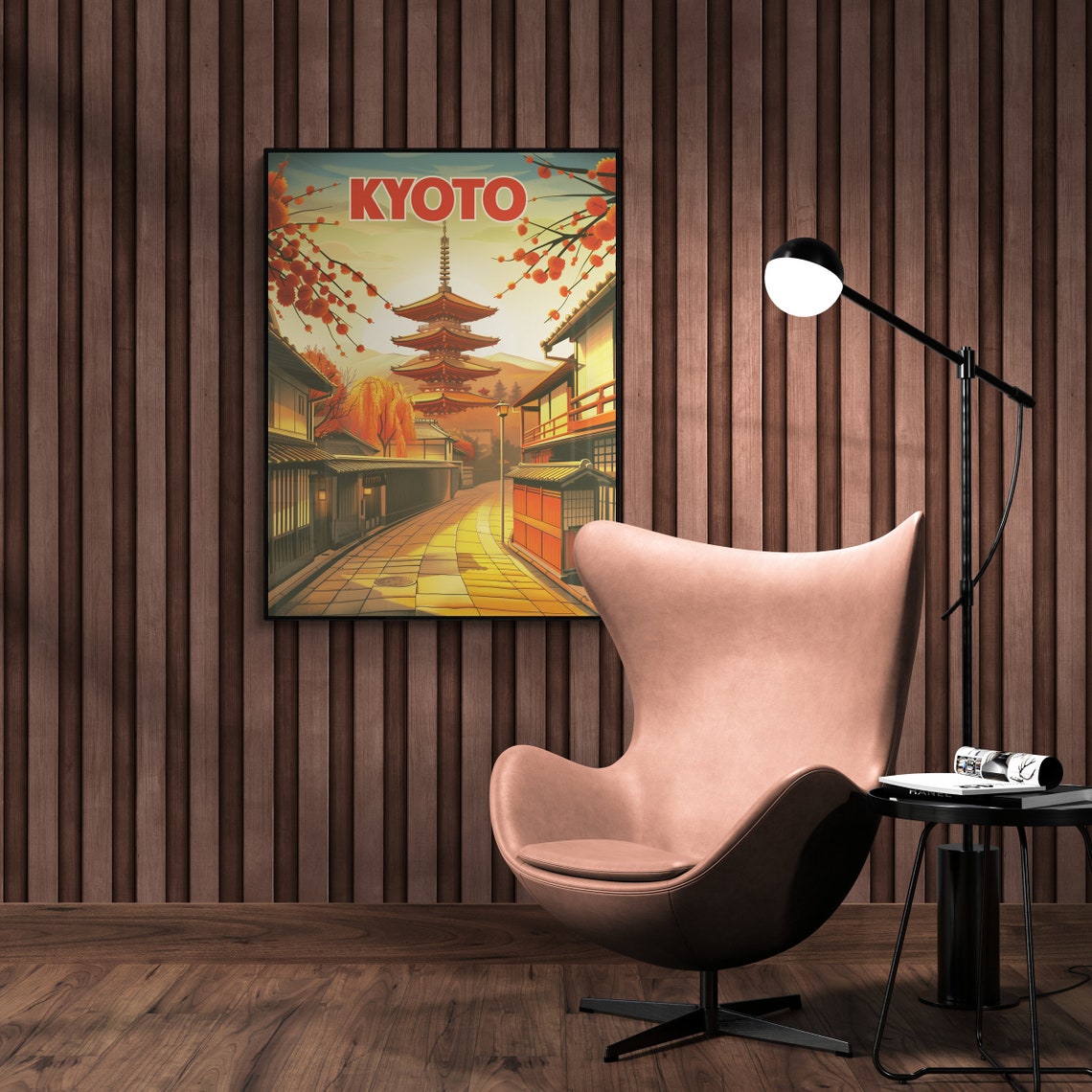 Kyoto Travel Poster Vintage Japan Art Print Japanese Wall Decor Kyoto Cityscape Retro Home Decoration Travel Gift Idea - Image 5
