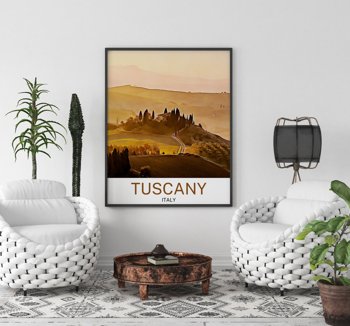 Tuscany Travel Print Tuscany Wall Art Tuscany Art Tuscany Artwork Tuscany Art Print Tuscany Gift Tuscany Poster Tuscany - Image 3