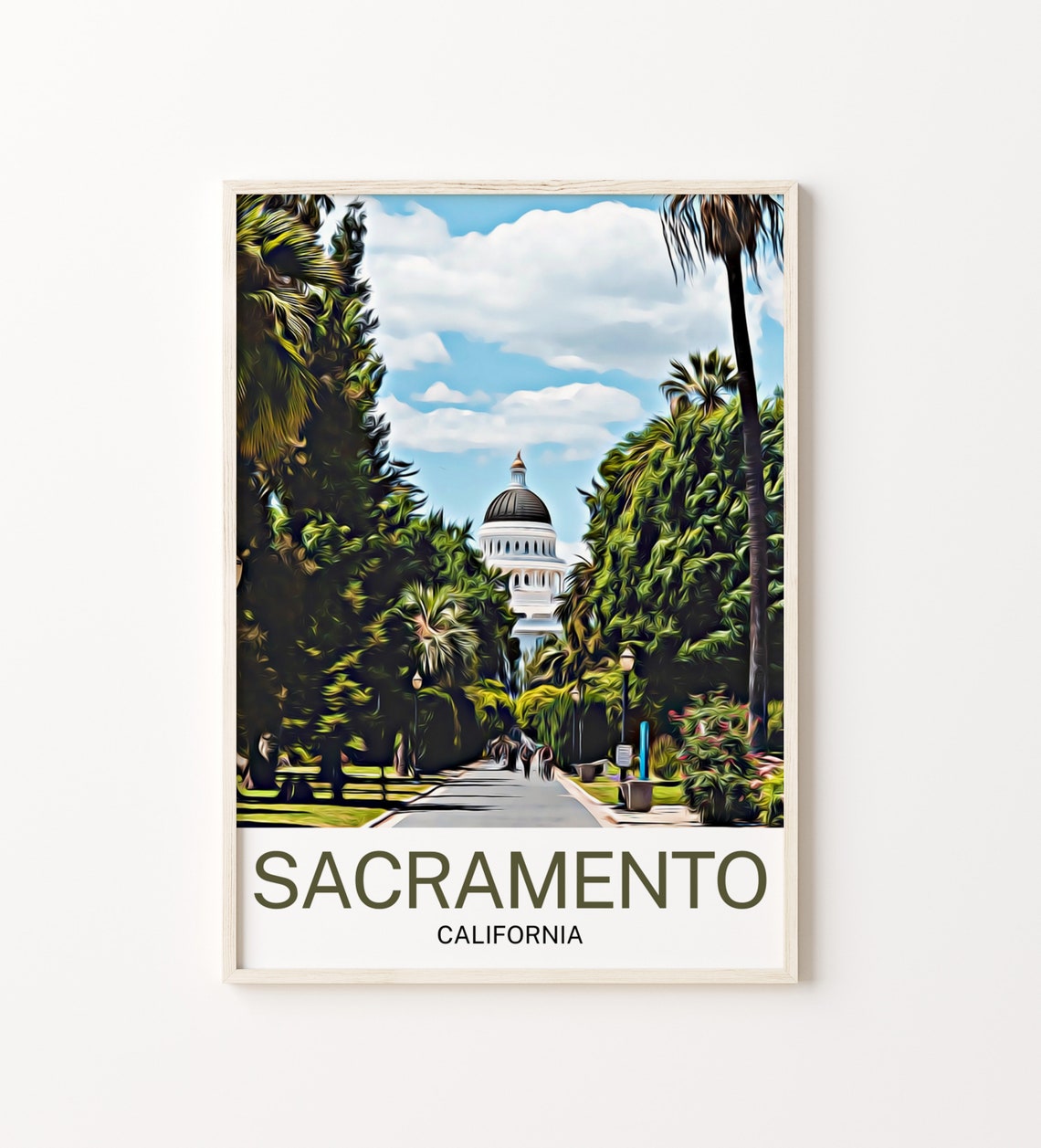 Sacramento Travel Print Sacramento Wall Art Sacramento Art Sacramento Artwork Sacramento Art Print Sacramento Gift Sacramento Poster