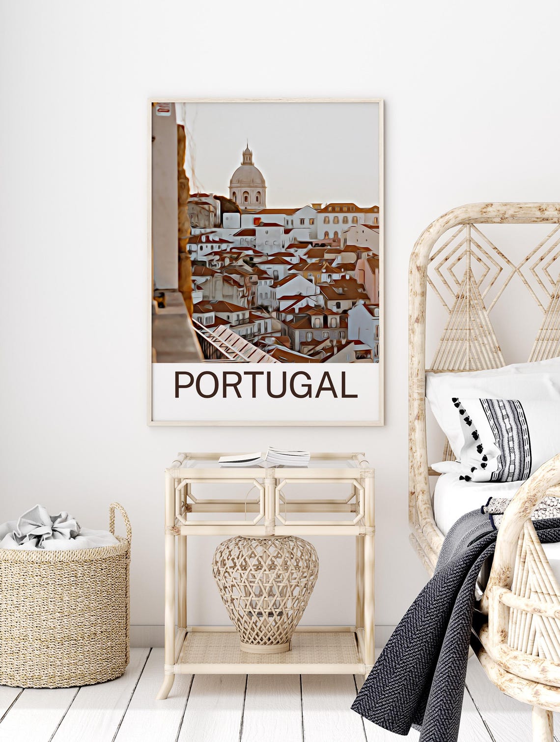 Portugal Print Portugal Wall Art Print Portugal Poster Portugal Wall Decor Portugal Artwork Home Decor Gift Travel Poster Gift - Image 2