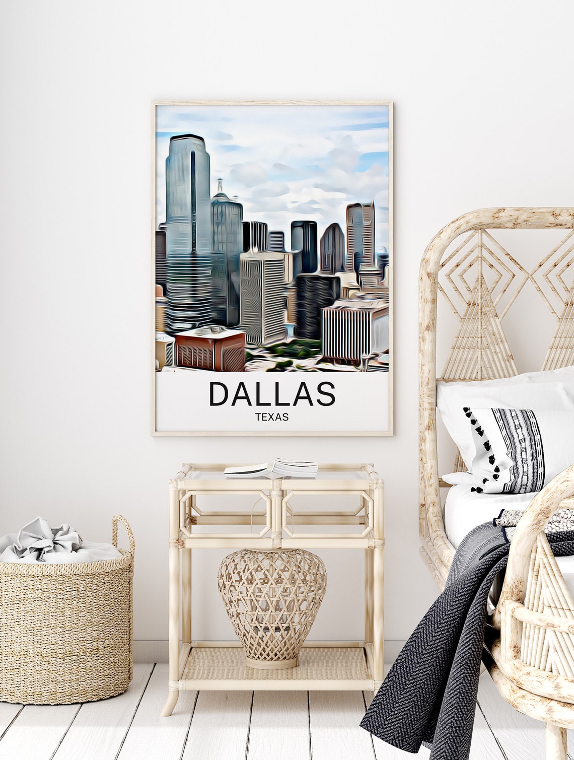 Dallas Print Dallas Art Dallas Skyline Texas Dallas Wall Art Dallas Painting Dallas Artwork Dallas Poster Texas Dallas Travel - Image 2