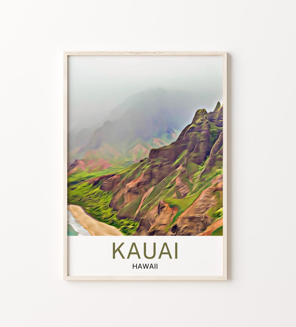 Kauai Print Hawaii Print Hawaii Wall Art Hawaii Poster Hawaii Art Print Hawaii Art Kauai Poster Kauai Art Kauai Wall Art Kauai