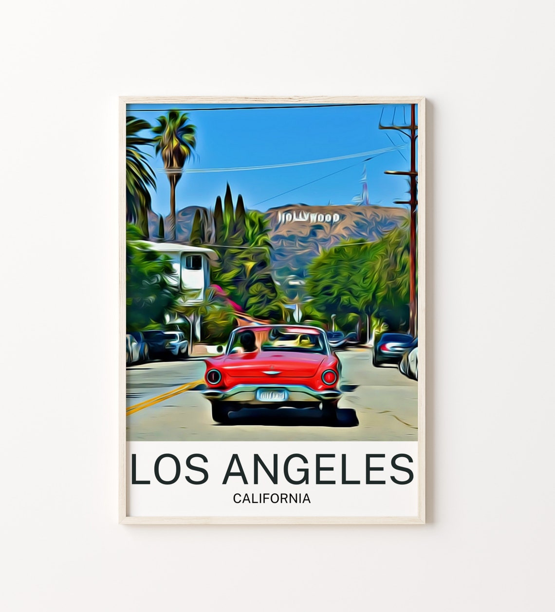 Los Angeles Los Angeles Print Los Angeles Wall Art Los Angeles Poster Los Angeles Wall Decor Los Angeles Souvenir Los Angeles Poster