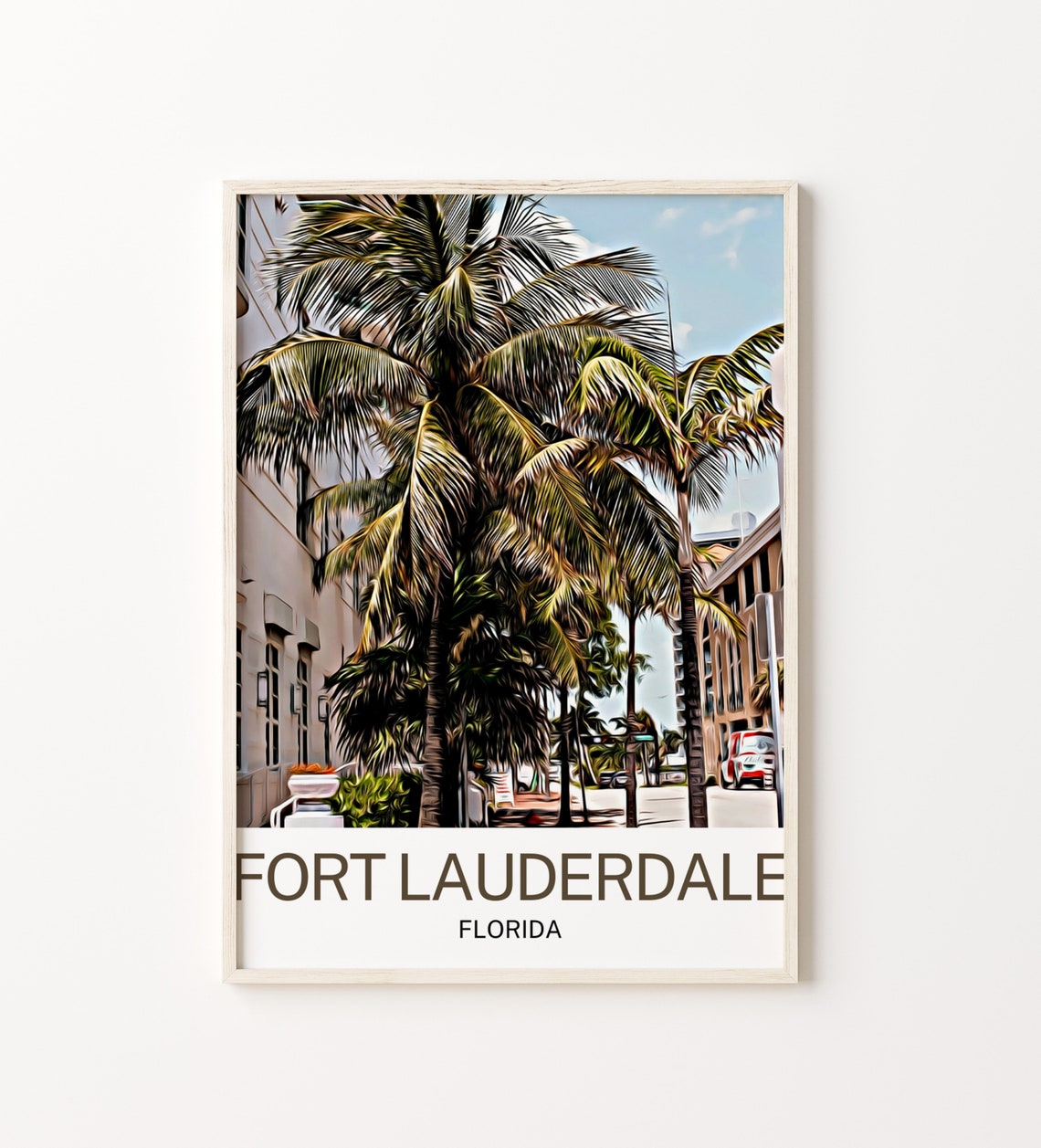 Fort Lauderdale Travel Print Fort Lauderdale Wall Art Fort Lauderdale Art Fort Lauderdale Artwork Fort Lauderdale Art Print
