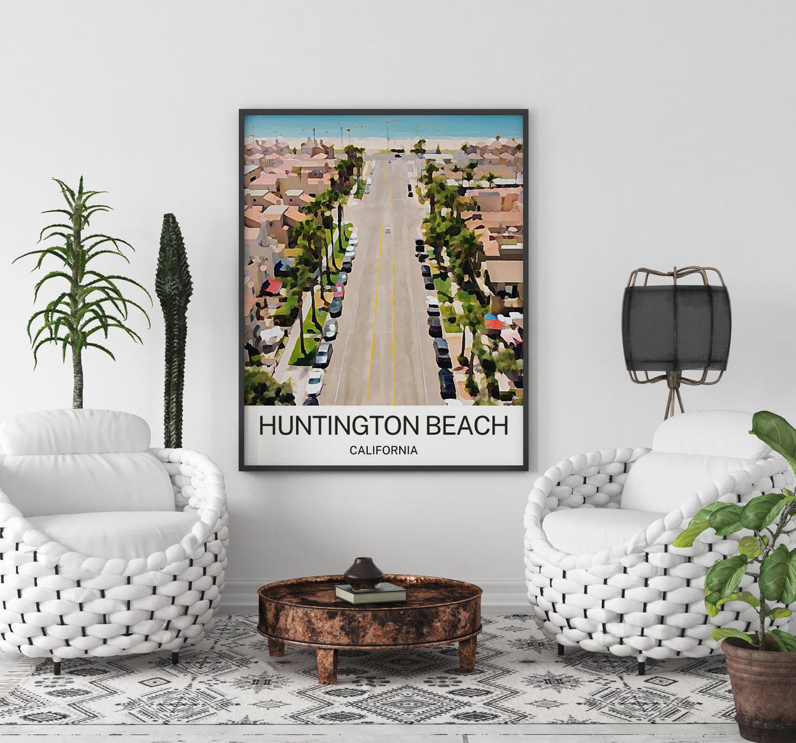 Huntington Beach California Travel Print Huntington Beach California Wall Art Huntington Beach California Poster California Print - Image 2
