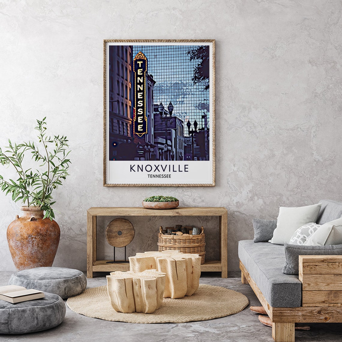 Knoxville Print Knoxville Art Knoxville Wall Art Knoxville Poster Knoxville Wall Decor Knoxville Painting Knoxville Art Print - Image 2