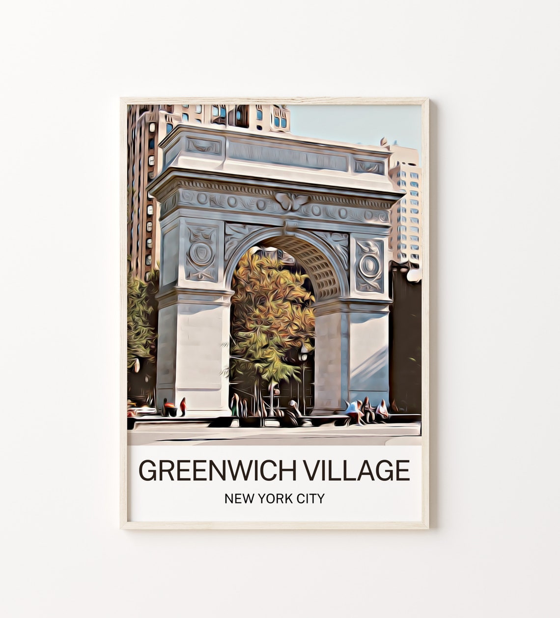 Greenwich Village Print Greenwich Village Art Greenwich Village Wall Art Greenwich Village Art Print Manhattan New York Print Nyc