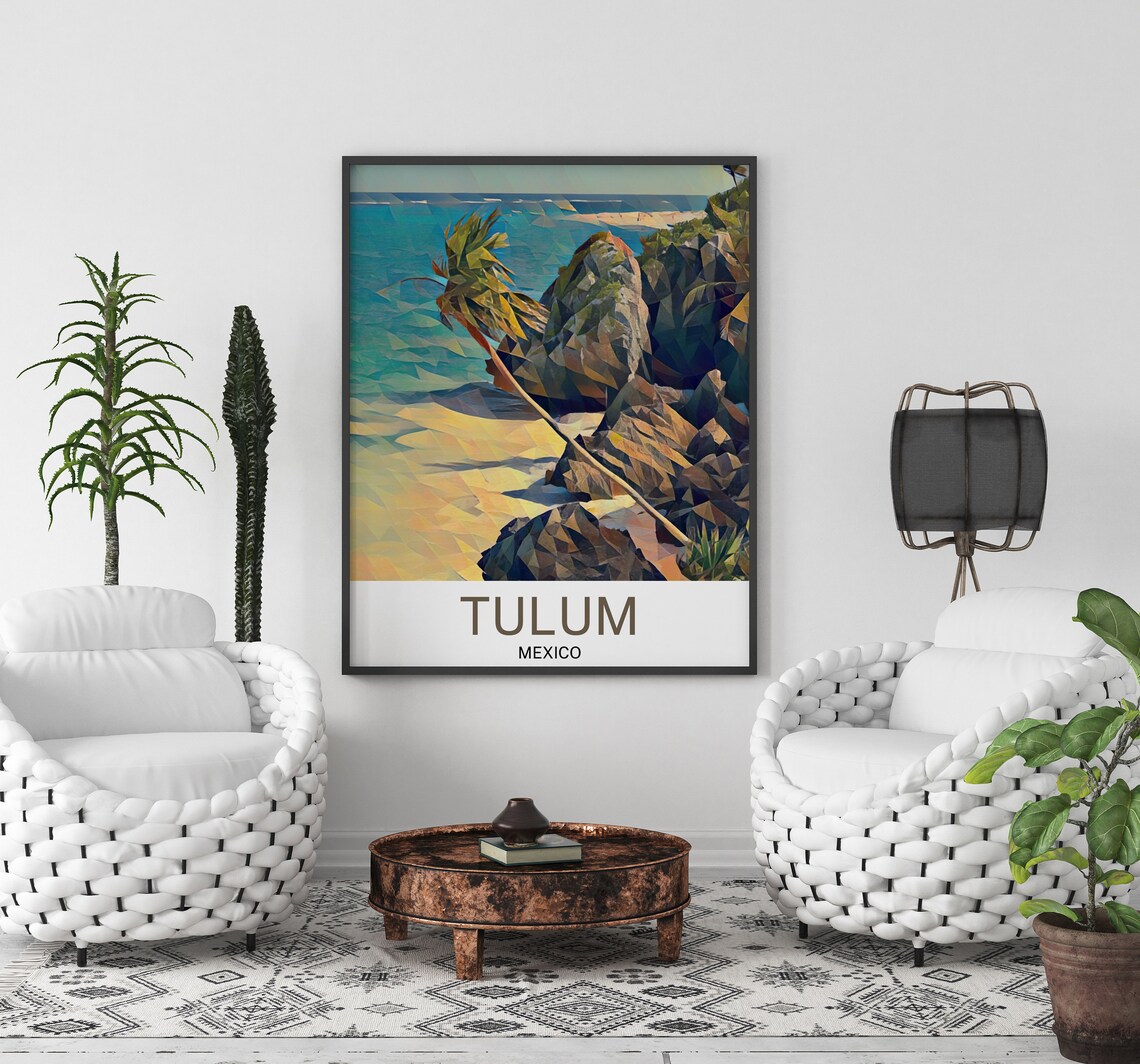 Tulum Travel Poster, Tulum Souvenir Gift - Image 3