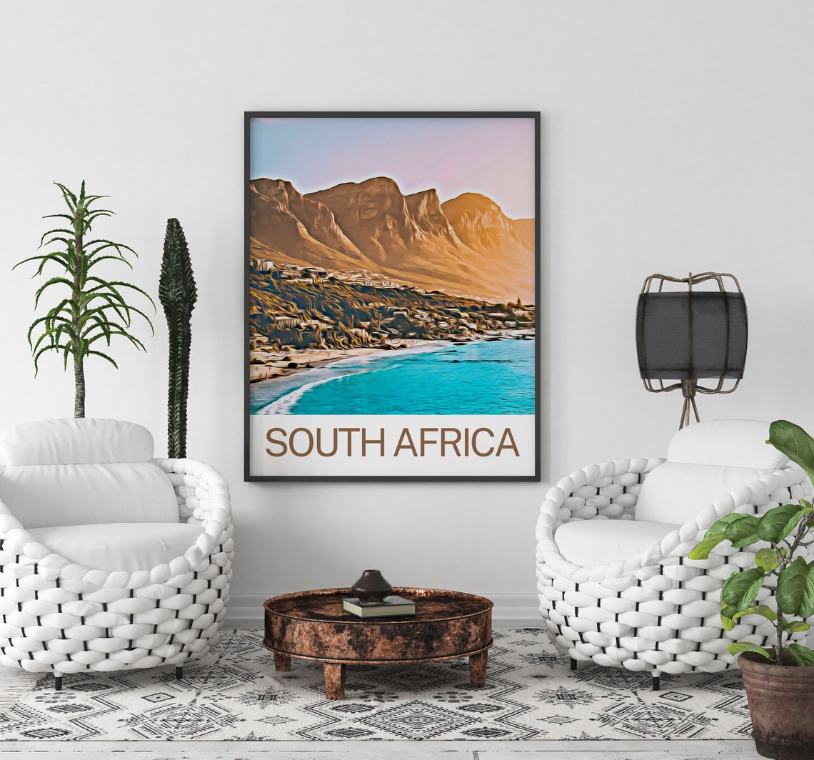 South Africa South Africa Print South Africa Wall Art South Africa Poster South Africa Wall Decor South Africa Souvenir - Image 3