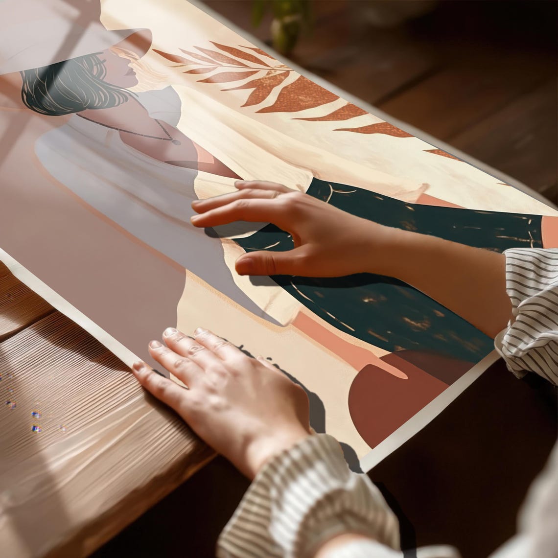 Contemporary Woman, Minimalist Female Art Print - Image 5